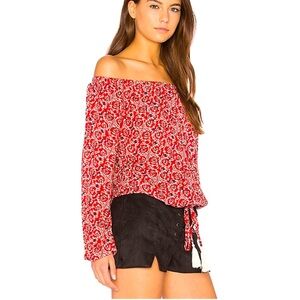 MINKPINK Paisley Off-the-Shoulder Blouse